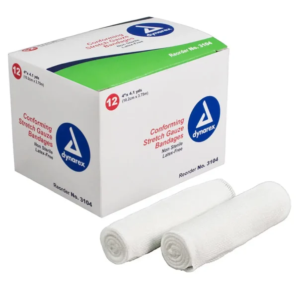 4" Conforming Roller Gauze (Non-Sterile) - 12/Box