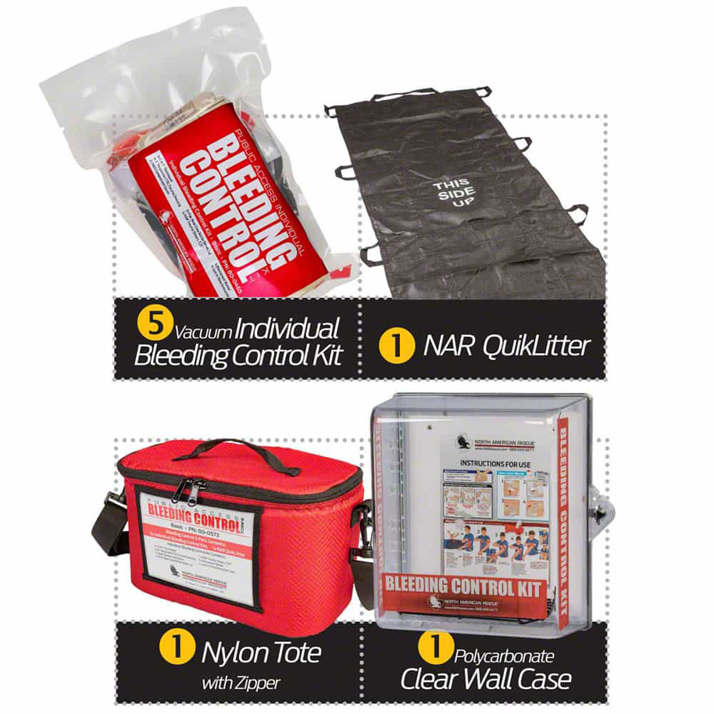 Public Access Bleeding Control Basic Kit by North American Rescue - Image 2