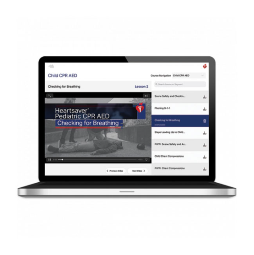 AHA 2025 Heartsaver Pediatric First Aid CPR AED Course Digital Videos
