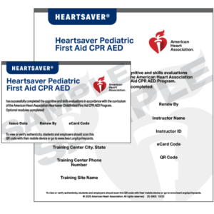 Heartsaver Pediatric First Aid CPR AED